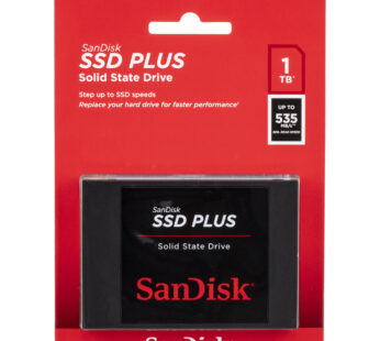 SanDisk SSD PLUS 1TB (1000) Internal SSD – SATA III 6 Gb/s 2.5″/7mm – SDSSDA-1T00-G26
