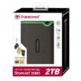 Transcend 2TB USB 3.1 Portable External Hard Drive 25M3 StoreJet