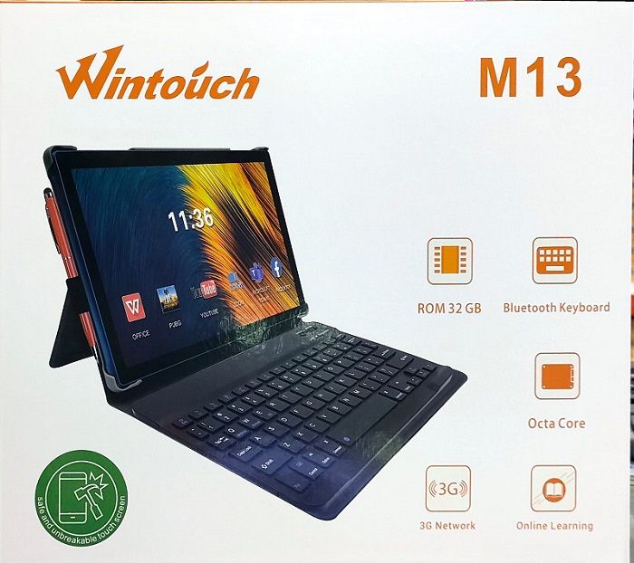 Wintouch M13 1GB RAM 32GB ROM 10.1" IPS Display Tablet 3G Dual SIM 5MP Camera Android 5.1 Bluetooth Keyboard 4000mAh Li-ion Battery