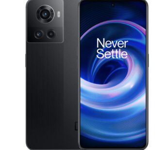 OnePlus 10R 5G 256GB 12GB RAM 6.7″ Fluid AMOLED Display 50MP Triple Camera Android 12 (upgradable to Android 13) 150W 5000mAh Fast Charging Battery Dual-Sim