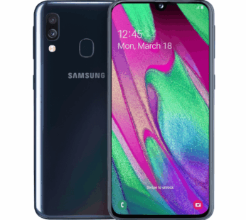 Samsung Galaxy A40 64GB 4GB RAM 5.9″ Super AMOLED Display 16MP Dual Camera Android 9.0 (Pie) Upgradable to Android 11 3100mAh Battery Certified Refurbished Pre-Owned (Refresh Mobile) Boxed 3 Months Warranty