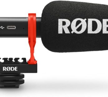 Rode VideoMic GO II Camera-Mount Lightweight Directional Microphone Black