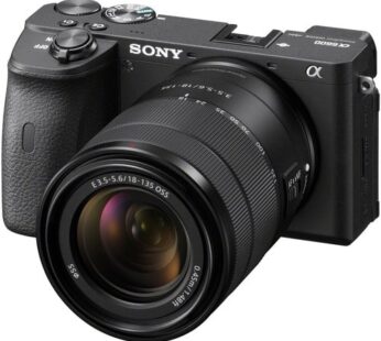 Sony Alpha A6600 Mirrorless Digital Camera with 18-135mm Lens 24.2MP APS-C Exmor sensor XGA True -Finder 2.36m Dot OLED EVF UHD 4k30p video with HLG and S-Log 3 Gammas BIONZ X image processor 1year warranty