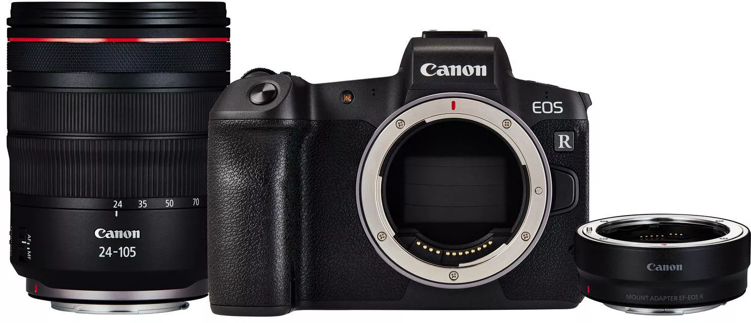 Canon EOS R RF 24-105mm F4 L IS USM Lens Kit 4K UHD Digital Single-Lens Non-Reflex AF/AE Camera 0.24 Magnification Mirrorless Full-Frame Vlogging and Content Creator Camera - Image 2